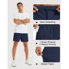 image:imageMAGCOMSEN Mens Athletic Shorts 5 Quick Dry Lightweight Linerless Gym Workout Hiking Shorts with Zipper PocketsNavy