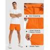 image:imageMAGCOMSEN Mens Athletic Shorts 5 Quick Dry Lightweight Linerless Gym Workout Hiking Shorts with Zipper PocketsOrange