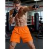 image:imageMAGCOMSEN Mens Athletic Shorts 5 Quick Dry Lightweight Linerless Gym Workout Hiking Shorts with Zipper PocketsOrange