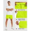 image:imageMAGCOMSEN Mens Athletic Shorts 5 Quick Dry Lightweight Linerless Gym Workout Hiking Shorts with Zipper PocketsYellow Green