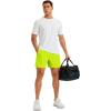 image:imageMAGCOMSEN Mens Athletic Shorts 5 Quick Dry Lightweight Linerless Gym Workout Hiking Shorts with Zipper PocketsYellow Green