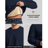 image:imageMAGCOMSEN Mens Crewneck Sweatshirt Sherpa Lined Casual Fleece Pullover Thermal Winter Warm Heavyweight Cotton SweatShirtsNavy