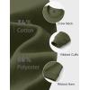 image:imageMAGCOMSEN Mens Fleece Lined Sweatshirts Long Sleeve Crewneck Pullover Winter Fall Warm Casual SweatshirtArmy Green