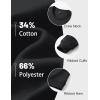 image:imageMAGCOMSEN Mens Fleece Lined Sweatshirts Long Sleeve Crewneck Pullover Winter Fall Warm Casual SweatshirtBlack