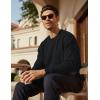 image:imageMAGCOMSEN Mens Fleece Lined Sweatshirts Long Sleeve Crewneck Pullover Winter Fall Warm Casual SweatshirtBlack