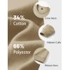 image:imageMAGCOMSEN Mens Fleece Lined Sweatshirts Long Sleeve Crewneck Pullover Winter Fall Warm Casual SweatshirtKhaki