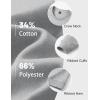 image:imageMAGCOMSEN Mens Fleece Lined Sweatshirts Long Sleeve Crewneck Pullover Winter Fall Warm Casual SweatshirtLight Gray