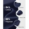 image:imageMAGCOMSEN Mens Fleece Lined Sweatshirts Long Sleeve Crewneck Pullover Winter Fall Warm Casual SweatshirtNavy