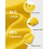 image:imageMAGCOMSEN Mens Fleece Lined Sweatshirts Long Sleeve Crewneck Pullover Winter Fall Warm Casual SweatshirtYellow