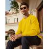 image:imageMAGCOMSEN Mens Fleece Lined Sweatshirts Long Sleeve Crewneck Pullover Winter Fall Warm Casual SweatshirtYellow