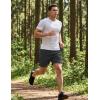 image:imageMAGCOMSEN Mens Hiking Shorts 7 Quick Dry Lightweight 3 Zipper Pockets Summer Workout Gym Athletic Running Shorts MenDarkgrey