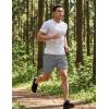 image:imageMAGCOMSEN Mens Hiking Shorts 7 Quick Dry Lightweight 3 Zipper Pockets Summer Workout Gym Athletic Running Shorts MenLightgrey