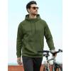 image:imageMAGCOMSEN Mens Hoodies Fleece Lined Casual Athletic Sweatshirts Pullover with Kangaroo PocketArmy Green
