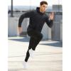 image:imageMAGCOMSEN Mens Hoodies Fleece Lined Casual Athletic Sweatshirts Pullover with Kangaroo PocketBlack