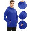 image:imageMAGCOMSEN Mens Hoodies Fleece Lined Casual Athletic Sweatshirts Pullover with Kangaroo PocketBright Blue