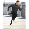 image:imageMAGCOMSEN Mens Hoodies Fleece Lined Casual Athletic Sweatshirts Pullover with Kangaroo PocketDark Grey