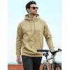 image:imageMAGCOMSEN Mens Hoodies Fleece Lined Casual Athletic Sweatshirts Pullover with Kangaroo PocketKhaki