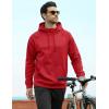 image:imageMAGCOMSEN Mens Hoodies Fleece Lined Casual Athletic Sweatshirts Pullover with Kangaroo PocketRed