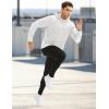 image:imageMAGCOMSEN Mens Hoodies Fleece Lined Casual Athletic Sweatshirts Pullover with Kangaroo PocketWhite