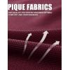 image:imageMAGCOMSEN Mens Polo Shirt Quick Dry Performance Short Sleeve Tactical Shirts Pique Jersey Golf Shirt08 Wine Red