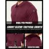 image:imageMAGCOMSEN Mens Polo Shirt Quick Dry Performance Short Sleeve Tactical Shirts Pique Jersey Golf Shirt08 Wine Red