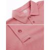 image:imageMAGCOMSEN Mens Polo Shirt Quick Dry Performance Short Sleeve Tactical Shirts Pique Jersey Golf Shirt11 Grey Pink