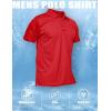 image:imageMAGCOMSEN Mens Polo Shirt Quick Dry Performance Short Sleeve Tactical Shirts Pique Jersey Golf Shirt13 Tomato Red