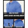 image:imageMAGCOMSEN Mens Polo Shirt Quick Dry Performance Short Sleeve Tactical Shirts Pique Jersey Golf Shirt15 Lightblueshort