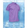 image:imageMAGCOMSEN Mens Polo Shirt Quick Dry Performance Short Sleeve Tactical Shirts Pique Jersey Golf Shirt16 Light Purple