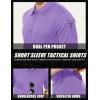 image:imageMAGCOMSEN Mens Polo Shirt Quick Dry Performance Short Sleeve Tactical Shirts Pique Jersey Golf Shirt16 Light Purple