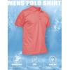 image:imageMAGCOMSEN Mens Polo Shirt Quick Dry Performance Short Sleeve Tactical Shirts Pique Jersey Golf Shirt26 Watermelon Red