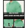 image:imageMAGCOMSEN Mens Polo Shirt Quick Dry Performance Short Sleeve Tactical Shirts Pique Jersey Golf Shirt27 Mint Green