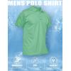 image:imageMAGCOMSEN Mens Polo Shirt Quick Dry Performance Short Sleeve Tactical Shirts Pique Jersey Golf Shirt27 Mint Green