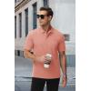 image:imageMAGCOMSEN Mens Polo Shirt Quick Dry Performance Short Sleeve Tactical Shirts Pique Jersey Golf ShirtPink
