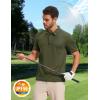 image:imageMAGCOMSEN Mens Polo Shirts Short Sleeve Dry Fit Moisture Wicking Golf Polos UPF 50 Casual Collared TShirtArmy Green