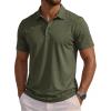 image:imageMAGCOMSEN Mens Polo Shirts Short Sleeve Dry Fit Moisture Wicking Golf Polos UPF 50 Casual Collared TShirtArmy Green
