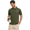 image:imageMAGCOMSEN Mens Polo Shirts Short Sleeve Dry Fit Moisture Wicking Golf Polos UPF 50 Casual Collared TShirtArmy Green