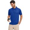 image:imageMAGCOMSEN Mens Polo Shirts Short Sleeve Dry Fit Moisture Wicking Golf Polos UPF 50 Casual Collared TShirtColor Blue