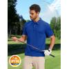 image:imageMAGCOMSEN Mens Polo Shirts Short Sleeve Dry Fit Moisture Wicking Golf Polos UPF 50 Casual Collared TShirtColor Blue