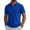 image:imageMAGCOMSEN Mens Polo Shirts Short Sleeve Dry Fit Moisture Wicking Golf Polos UPF 50 Casual Collared TShirtColor Blue