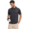 image:imageMAGCOMSEN Mens Polo Shirts Short Sleeve Dry Fit Moisture Wicking Golf Polos UPF 50 Casual Collared TShirtDark Grey