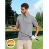 image:imageMAGCOMSEN Mens Polo Shirts Short Sleeve Dry Fit Moisture Wicking Golf Polos UPF 50 Casual Collared TShirtLight Grey
