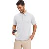image:imageMAGCOMSEN Mens Polo Shirts Short Sleeve Dry Fit Moisture Wicking Golf Polos UPF 50 Casual Collared TShirtWhite