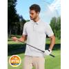 image:imageMAGCOMSEN Mens Polo Shirts Short Sleeve Dry Fit Moisture Wicking Golf Polos UPF 50 Casual Collared TShirtWhite
