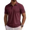image:imageMAGCOMSEN Mens Polo Shirts Short Sleeve Dry Fit Moisture Wicking Golf Polos UPF 50 Casual Collared TShirtWine Red