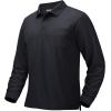 image:imageMAGCOMSEN Mens Polo Shirts with Pocket Long Sleeve Golf Quick Dry Shirts Performance Athletic Work Casual Collared ShirtBlack