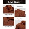image:imageMAGCOMSEN Mens Quarter Zip Pullover Long Sleeve Fleece Lined Sweatshirts 14 Zip Golf Sweater Winter CasualRed