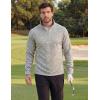 image:imageMAGCOMSEN Mens Quarter Zip Pullover Long Sleeve Fleece Lined Sweatshirts 14 Zip Golf Sweater Winter CasualWhite