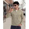 image:imageMAGCOMSEN Mens Quarter Zip Pullover Long Sleeve Fleece Lined Sweatshirts 14 Zip Golf Sweater Winter CasualYellow