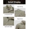 image:imageMAGCOMSEN Mens Quarter Zip Pullover Long Sleeve Fleece Lined Sweatshirts 14 Zip Golf Sweater Winter CasualYellow
